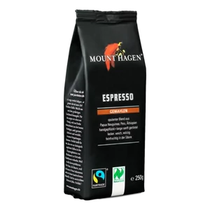 Mount Hagen Bio Espresso kávé, őrölt - Fairtrade 250g