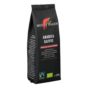 Mount Hagen bio koffeinmentes arabica kávé, őrölt - Fairtrade 250g