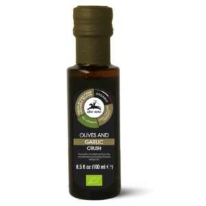 Alce Nero bio ízesített dressing olaj fokhagyma és olíva 100ml