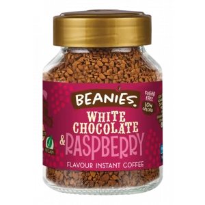 Beanies White Chocolate-Raspberry - fehércsokis málnás instant kávé 50g