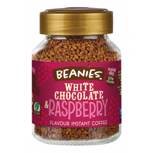 Beanies White Chocolate-Raspberry - fehércsokis málnás instant kávé 50g