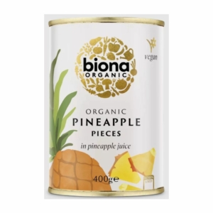 Biona bio ananász darabok ananász lében 400g