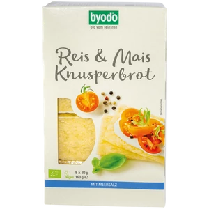 Byodo bio kukorica és rizs kenyérlapok 160g