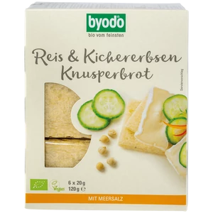 Byodo bio csicseriborsó és rizs kenyérlapok 120g