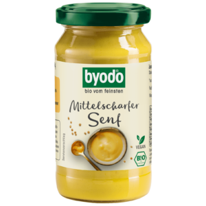 Byodo bio enyhén csípős mustár 200ml