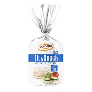 Cerbona fit and snack puffasztott rizs szelet sós 90g