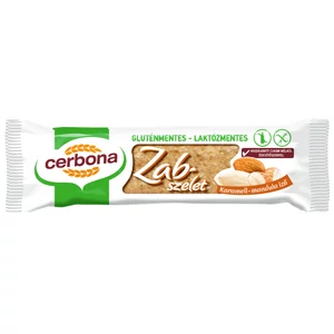 Cerbona gluténmentes karamell-mandula ízű zabszelet 40g