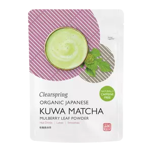 Clearspring bio japán kuwa matcha - koffeinmentes eperfalevél por 40g