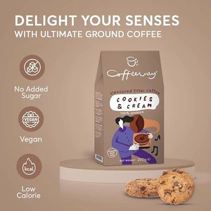 Coffeeway őrölt filter kávé Cookies and Cream - krémes keksz 200g