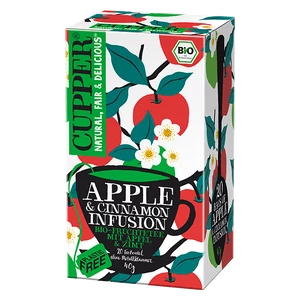 Cupper bio Apple-Cinnamon  tea - alma és fahéj gyümölcstea - 20 filter 40g