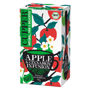 Cupper bio Apple-Cinnamon  tea - alma és fahéj gyümölcstea - 20 filter 40g