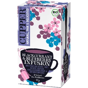 Cupper bio Blackcurrant&amp;amp;Blueberry - feketeribizli és kékáfonya gyümölcstea - 20 filter 50g