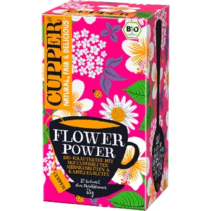 Cupper bio Flower Power - élénkítő tea - 20 filter 35g