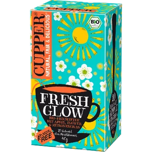 Cupper bio Fresh Glow tea - gyümölcstea 20 filter 40g