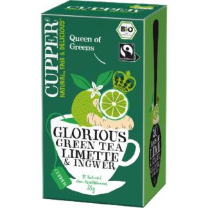 Cupper bio Glorious Green Tea - zöld tea lime és gyömbér - 20 filter 35g