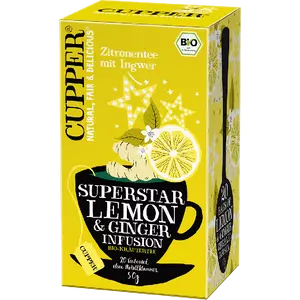 Cupper bio Lemon &amp;amp; Ginger - citromos tea gyömbérrel - 20 filter 50g