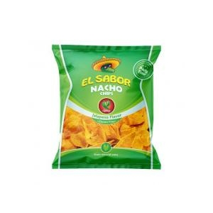 El Sabor gluténmentes nacho chips - jalapenos 225g