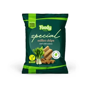 Foody Free gluténmentes köles chips medvehagymával 45g