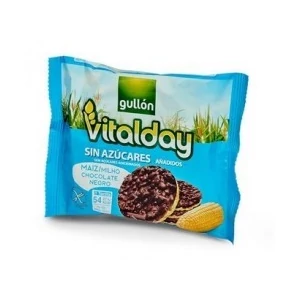 Gullon Vitalday gluténmentes étcsokoládés puffasztott kukorica szelet - cukormentes 25g