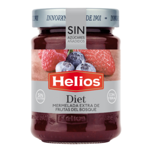 Helios erdei gyümölcsös extradzsem édesítőszerrel 280g