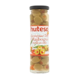 Hutesa olajbogyó - zöld, paprikával töltött 140g
