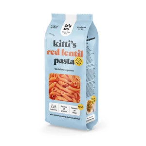 It&#039;s us Kitti&#039;s vöröslencse tészta penne 200g