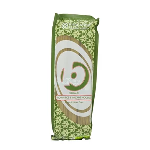 King Soba bio gluténmentes barnarizs-wakame spagetti tészta 250g