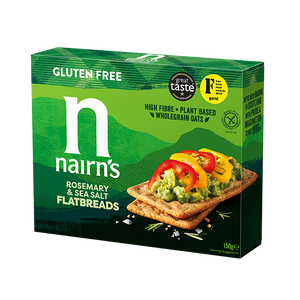 Nairn's gluténmentes teljeskiőrlésű zab lapkenyér - rozmaring-tengeri sós 150g
