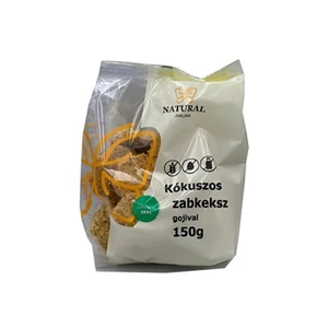 Natural gluténmentes zabkeksz kókusszal és gojival 150g