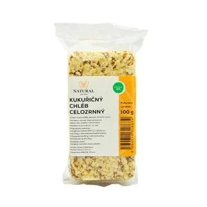 Natural teljes kiőrlésű puffasztott kukoricakenyér 100g