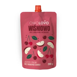 Owolovo 100% alma-cseresznye gyümölcspüré 200g
