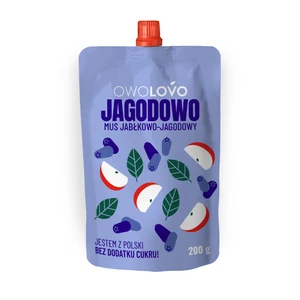 Owolovo 100% alma-kék áfonya gyümölcspüré 200g