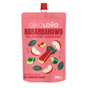 Owolovo 100% alma-rebarbara gyümölcspüré 200g