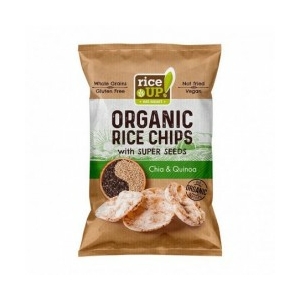 Rice Up bio barna rizs chips chia maggal és quinoával 25g