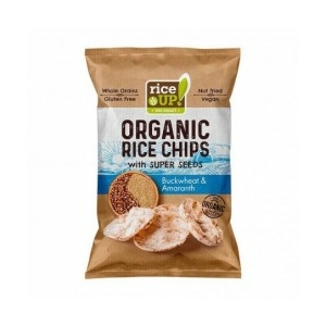 Rice Up bio barna rizs chips hajdinával és amaránttal 25g