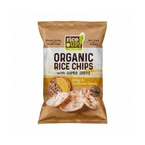 Rice Up bio barna rizs chips kölessel és napraforgóval 25g