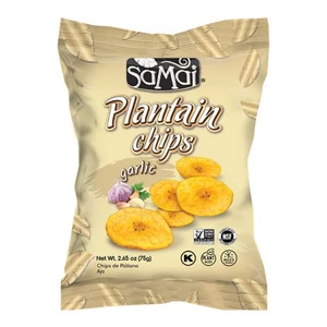Samai Plantain főzőbanán chips - fokhagymás 75g
