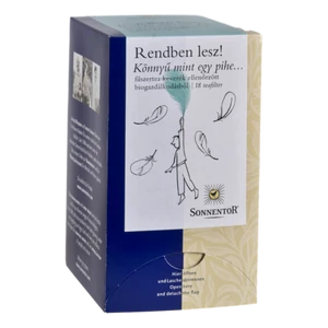 Sonnentor bio Rendben lesz! - Könnyű mint egy pihe… mate és herbál teakeverék - 18 filter 27g