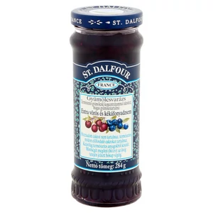St.Dalfour gyümölcsvarázs extra vörös és kékáfonyadzsem 284g