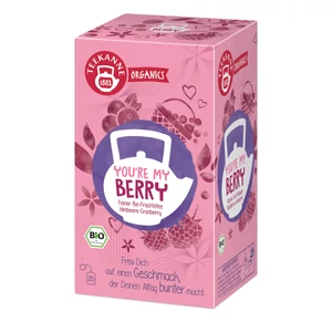 Teekanne Organics You're My Berry - bio málna és vörösáfonya gyümölcstea 20 filter 36g
