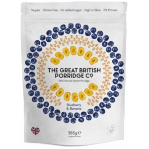 The Great British Porridge áfonya és banán zabkása 385g