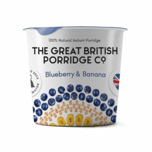 The Great British Porridge áfonya és banán poharas zabkása 60g