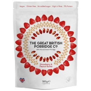The Great British Porridge eper és mogyoróvaj zabkása 385g