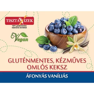 Tiszta Ízek gluténmentes áfonyás vaníliás keksz 180g