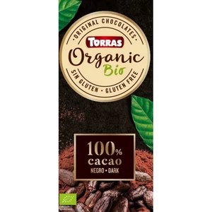 Torras Organic 100% kakaótartalmú  bio étcsokoládé 100g