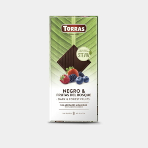 Torras Stevia erdei gyümölcsös étcsokoládé édesítőszerrel 125g