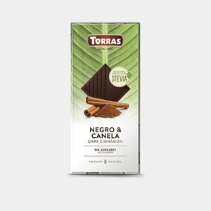 Torras Stevia fahéjas étcsokoládé édesítőszerrel 125g