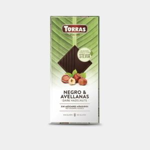 Torras Stevia mogyorós étcsokoládé édesítőszerrel 125g