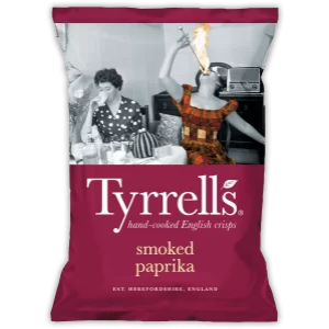 Tyrrell's burgonyachips - füstös paprikával 150g