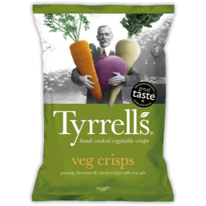 Tyrrell's vegyes zöldségchips 40g